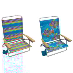 RIO Brands 5-Position Assorted Beach Folding Chair