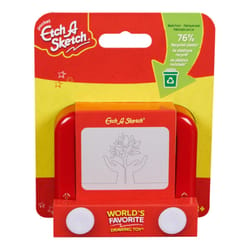 Etch A Sketch Drawing Toy Plastic Red/White