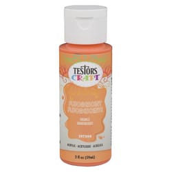 Rust-Oleum Testors Craft Fluorescent Orange Water-Based Paint Interior 10 g/L 2 oz