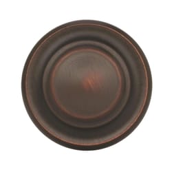 Amerock Round Cabinet Knob 1-5/16 in. D 1 in. Oil Rubbed Bronze 1 pk