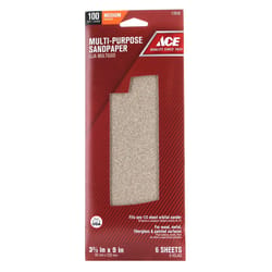 Ace 5.5 in. L X 4.5 in. W X .25 in. 80 Grit Coarse Contour Hand Sanding Pad  - Ace Hardware