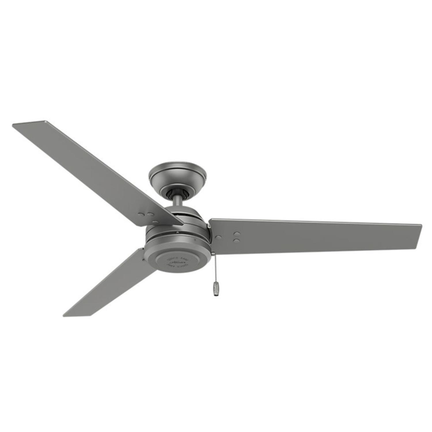 Hunter Cassius 52 in. Matte Silver Outdoor Ceiling Fan Sansujyuku sansujyuku.com
