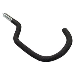 Crawford 8.5 in. L Vinyl Coated Black Steel Large Bike Hook Bicycle Hook 40 lb. cap. 1 pk