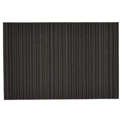 Chilewich 24 in. W X 36 in. L Black Stripe PVC Vinyl Utility Mat