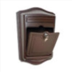 Architectural Mailboxes Maison Cast Aluminum/Galvanized Steel Wall Mount Rubbed Bronze Mailbox