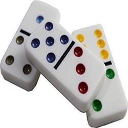 Regal Double 12 Mexican Train Dominoes Multicolored