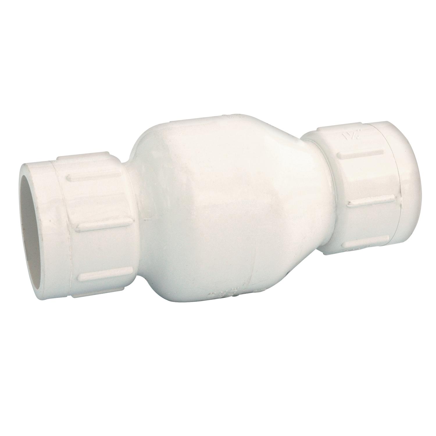 UPC 670686011050 product image for NDS 1/2 in. Slip X 1/2 in. Slip PVC Spring Check Valve | upcitemdb.com