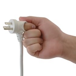 Conntek Indoor 3 ft. L White Extension Cord 16/3 SJTW