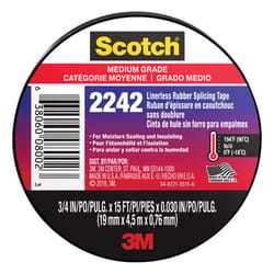 Scotch 3/4 in. W X 15 ft. L Black Rubber Splicing Tape