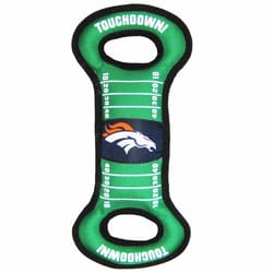 Pets First NFL Green Nylon Denver Broncos Dog Tug Toy 1 pk