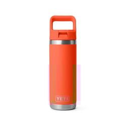 YETI Rambler 18 oz Papaya BPA Free Bottle with Straw Cap