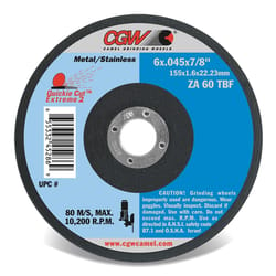 Camel Gringing Wheels Quickie Cut 6 in. D X 7/8 in. Aluminum Oxide Abrasive Cut-Off Wheel 1 pc