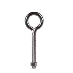 Hampton 3/8 in. X 5 in. L Stainless Stainless Steel Eyebolt Nut Included