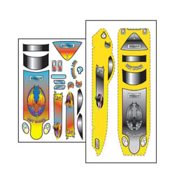 PineCar Stick On Decals Multicolored