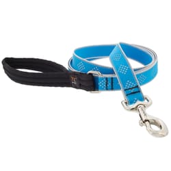 Lupine Pet Reflective Blue Diamond Nylon Dog Leash