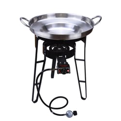 Bene Casa 1 Burner Liquid Propane Outdoor Cooker Black/Silver