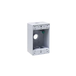 Bell Old Work 18.3 cu in Rectangle Aluminum 1 gang Weatherproof Box Gray