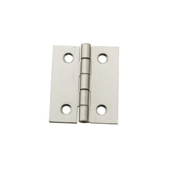 National Hardware 1-1/2 in. L Satin Nickel Door Hinge 1 pk