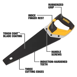 DeWalt 15 in. Steel Hand Saw 8 TPI 1 pc