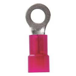 Jandorf 8 Ga. Insulated Wire Terminal Ring Red 2 pk