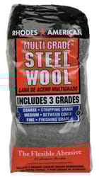 Rhodes American  0000 Grade Medium  Steel Wool Pad  12 pk 