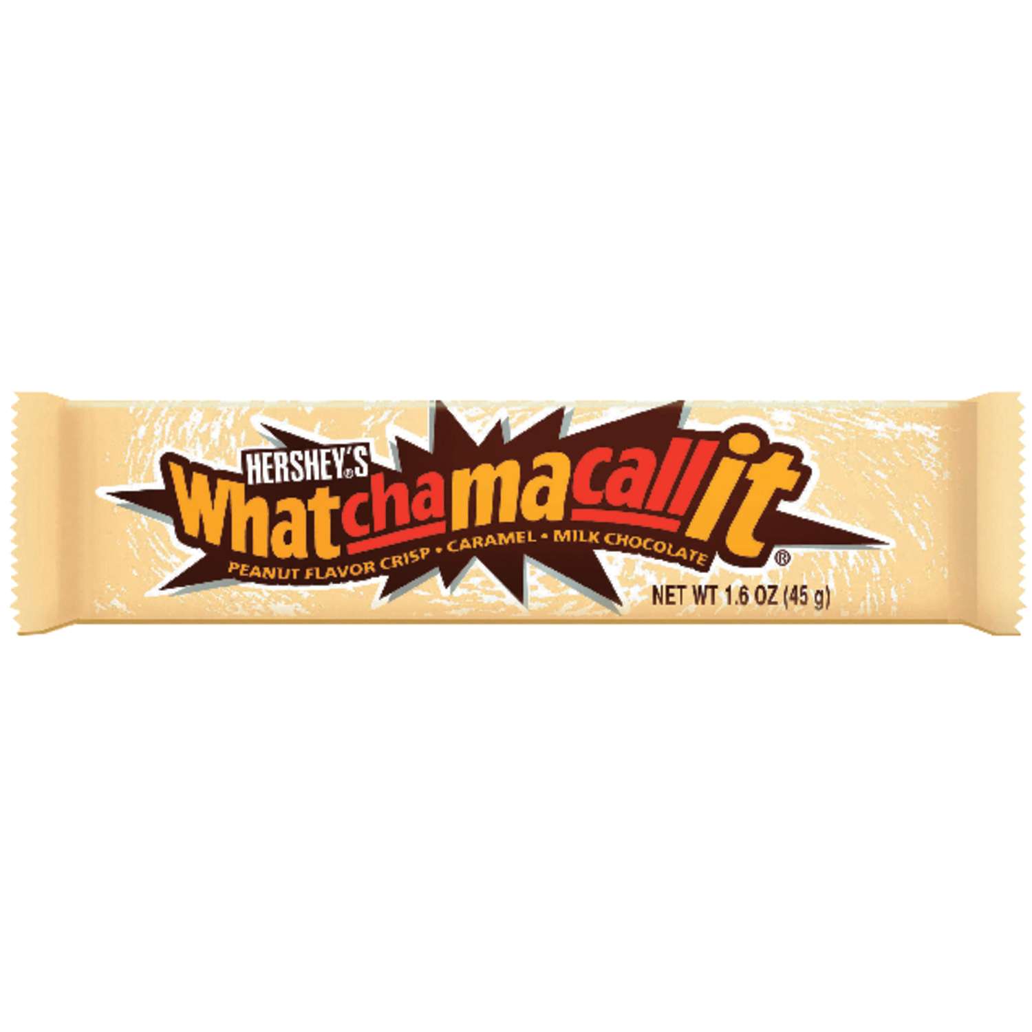 Hershey's Whatchamacallit Peanut, Caramel, Milk Chocolate Candy Bar 1.6 ...