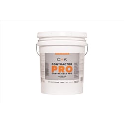 C+K Contractor Pro Semi-Gloss Tint Base Ultra White Base Paint Interior 5 gal