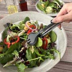 R&M International Corp International Corp Black/Gray Nylon/Stainless Steel Mini Spoon Tong