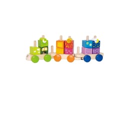 Hape Fantasia Block Train Multicolored 17 pc