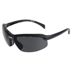 Global Vision C-2 Bifocal Rimless Safety Sunglasses Smoke Lens Black Frame 1 pc