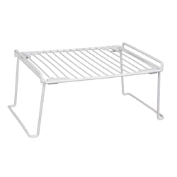 Grayline Life Organized 6 in. H X 9 in. W X 13-1/2 in. L PE Coated White Stackable Shelf