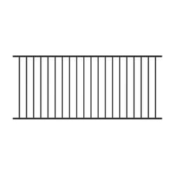 Fortress Building Products Fe26 Traditional Level Panel 34 in. H X 1 in. W X 96 in. L Steel Railing