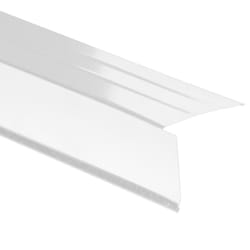 Amerimax 2.5 in. W X 10 ft. L Galvanized Steel Overhanging Roof Drip Edge White