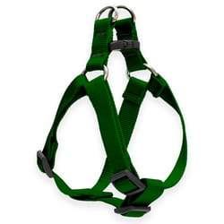 LupinePet Basic Solids Green Green Nylon Dog Harness