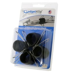 GadgetKlip 3 in. D X 1.75 in. L Black Plastic Cable Management Clip