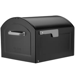 Architectural Mailboxes Centennial Post Mount Galvanized Steel Post Mount Black Mailbox