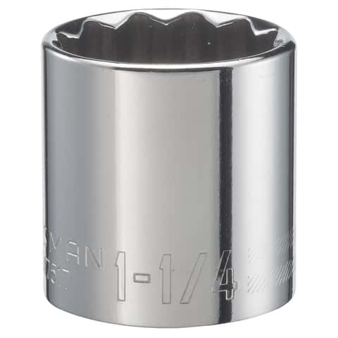 Craftsman SAE 12 Point Standard Socket, 1-1/4 in. X 1/2 in. Drive