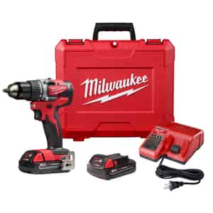 Milwaukee  M18  18 volt 1/2 in. Brushless Cordless Compact Drill/Driver  Kit 1800 rpm 2 speed 