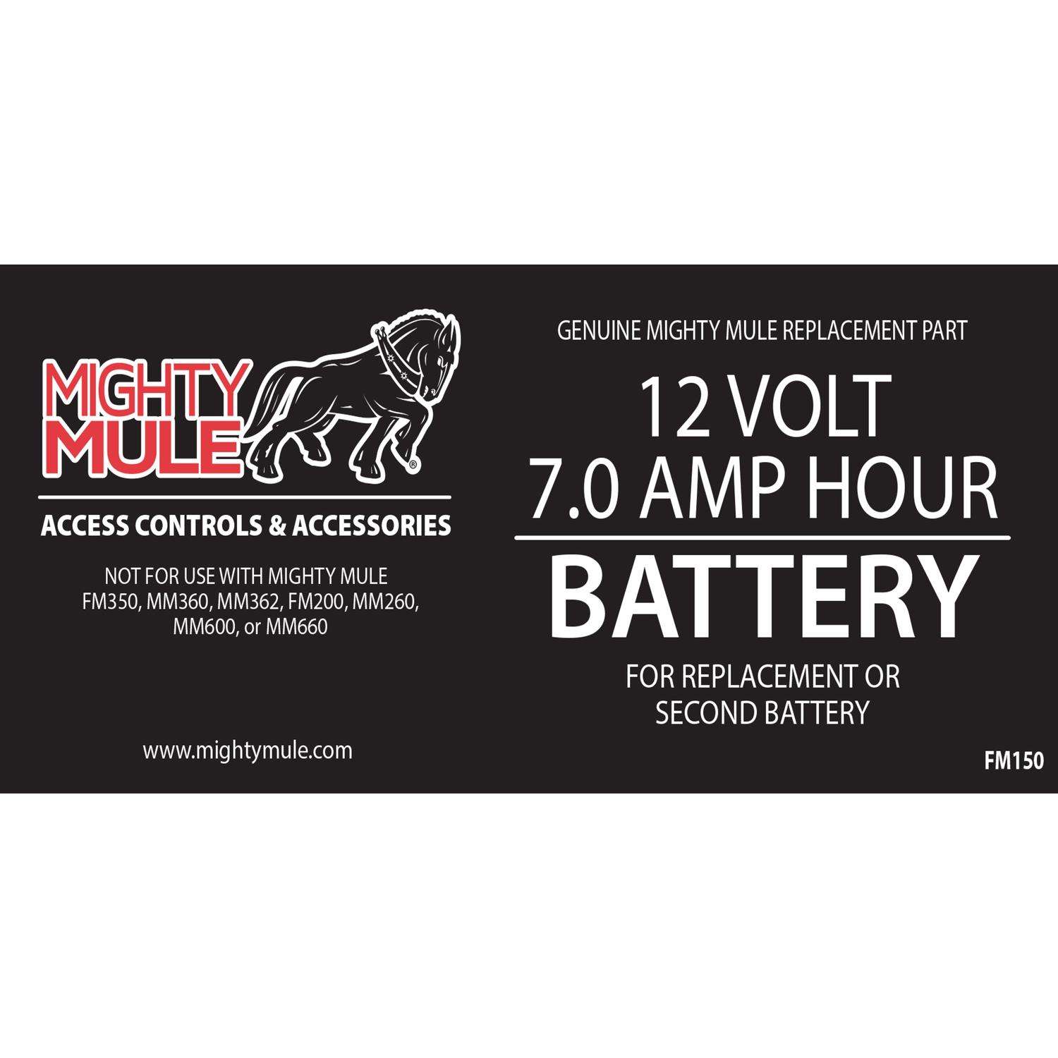 Mighty Mule 12 V Wireless AC Powered Battery Mighty Mule 12 V Wireless AC Powered Battery