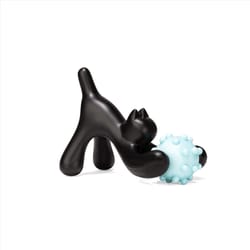 Kikkerland Design Black/Blue Cat Body Roller Massager 1 pk