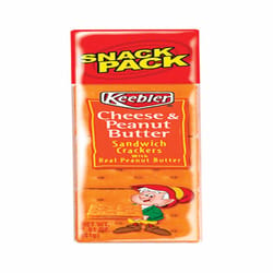 Keebler Cheese and Peanut Butter Crackers 1.8 oz Pouch