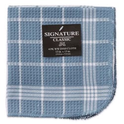 Kane Home Blue Cotton Waffle Weave Dish Cloth 4 pk