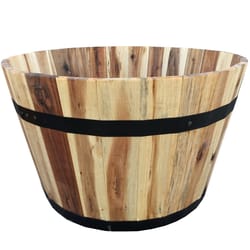 Avera Products 15 in. H X 24.5 in. W X 24.5 in. D Wood Traditional Planter Natural