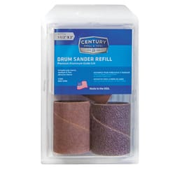 Century Drill & Tool 1-1/2 in. D X 2 in. L Aluminum Oxide Drum Sander Refill 3 pc