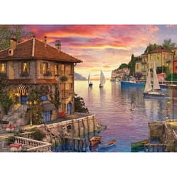 Eurographics Mediterranean Harbor Jigsaw Puzzle Multicolored 1000 pc