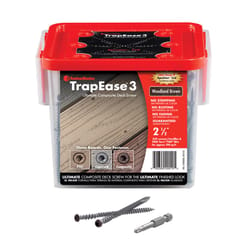 FastenMaster TrapEase No. 20 X 2-1/2 in. L Woodland Brown Torx Ttap Star Head Composite Deck Screws