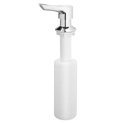 OakBrook Chrome White Plastic Lotion/Soap Dispenser