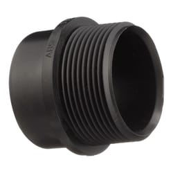 Charlotte Pipe 1-1/2 in. Spigot X 1-1/2 in. D Hub ABS Male Adapter
