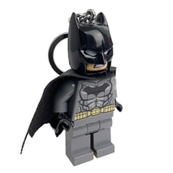 LEGO DC Plastic Gray Batman Keychain w/LED Light