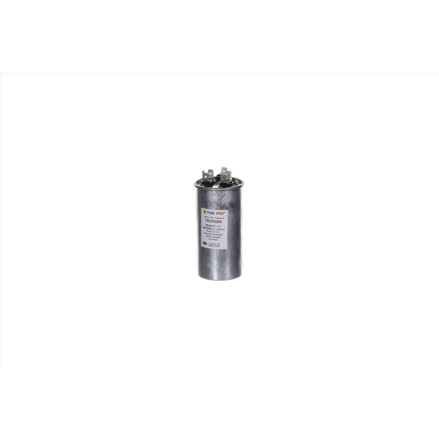 Titan Pro 30+5 MFD 440 V Round Run Capacitor Ace Hardware